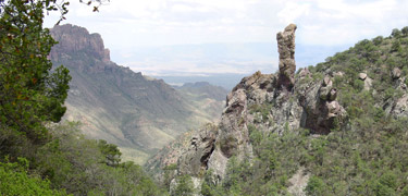 View of the Boot Rock in Boot Canyon
