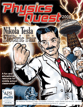 PhysicsQuest cover showing Tesla
