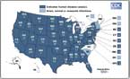 Map of West Nile Virus Activity 08