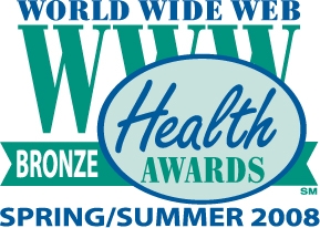 Click To Enlarge World Wide Web Health 2008 Award
