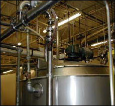 Covered/Ventilated flavor tank ventilation.