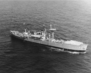 USS Granville S. Hall off the coast of Oahu, 8 November 1965