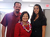 Congresswoman Hirono with Mike Alvarez, Area Manager of Henkels & McCoy, and his daughter, Christina Lopez, a Project Controller.