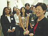 Mazie talks with Close Up students from Kauai Highschool in March 2007