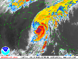 Satellite image of Hurricane Opal