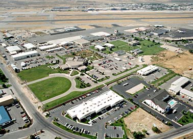 High detail aerial photo (Summer, 2003) of the National Interagency Fire Center (NIFC) and Link to the NIFC Website.