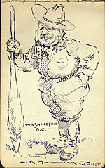 [Cartoon of President Theodore Roosevelt]