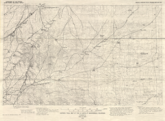 Thumbnail Image of Historic Trail Map of the LaJunta 2° Quadrangle, Colorado - 1972