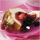 Angel Food Cake with Mixed Berries