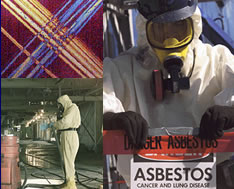 workers , asbestos cleanup