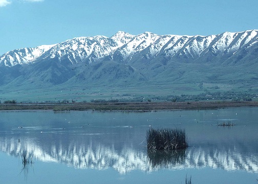 photo: mountain and lake