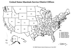 United States Marshals Services District Field Offices