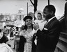 Martin Luther King, Jr., with Coretta Scott King, Yolanda Denise King