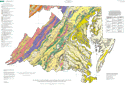 (Thumbnail) Preliminary Lithogeochemical Map Showing Near-Surface Rock Types in the Chesapeake Bay Watershed, Virginia and Maryland