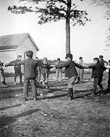 Nanticoke schoolboys playing ''bear in ring,'' Delaware, ca. 1911.