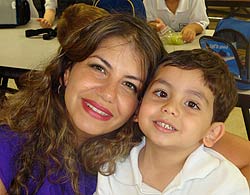 photo of author with her son