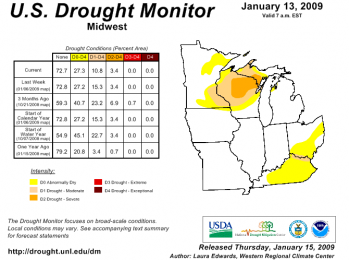 Midwest Drought Montitor Static Image