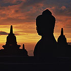 Borobudur at sunset