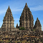 Prambanan, the largest Hindu temple in Indonesia and a UNESCO World Heritage Site