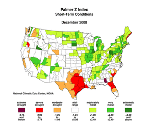 Graphic showing U.S. Animated Palmer Z Index maps