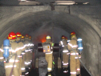 Firefighter training at the Lake Lynn Fire Gallery