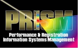  Logotipo del Programa de Administración de Sistemas de Información de Desempeño y Registro (PRISM, por sus siglas en inglés)