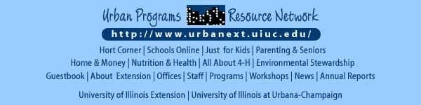 Urban Programs Resource Network Navigation Bar