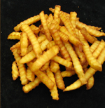 brown French fries