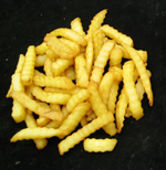 golden yellow French fries