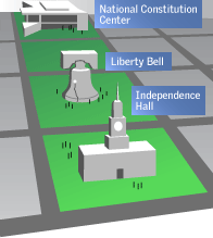 Map of Independence National Park