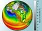 A simulation of earth from the Parallel Climate Model (PCM).