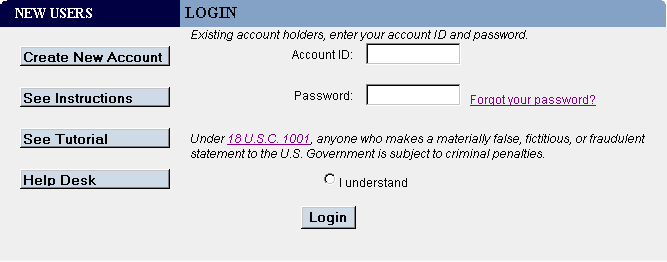 FIS Login page