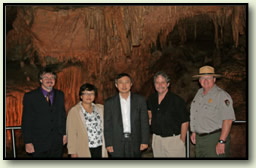 Chinese Science officals at Mammoth Cave National Park.