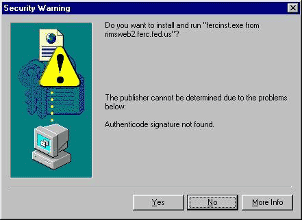 security warning prompt