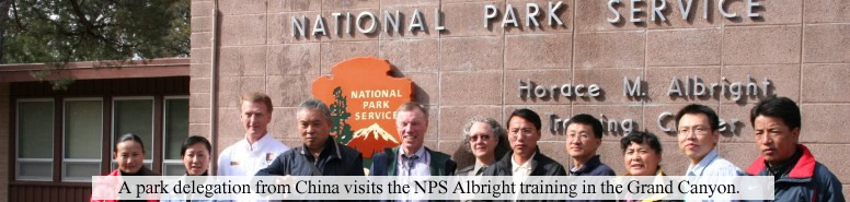 A Chinese park delegation at the Grand Canyon. NPS Image.
