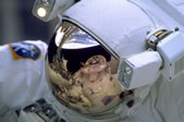 Astronaunt on space walk