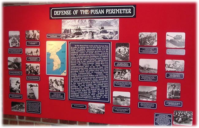 Picture of the Pusan Perimeter exhibit