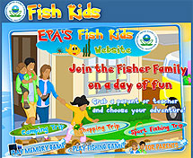 Screenshot of EPA's Fish Kids website.
