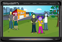 Screenshot of the You Are Here website.