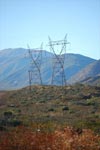 Cajon Pass: Power Lines: High voltage power lines over the San Andreas Fault at Cajon Pass, CA (Cajon Pass, CA, USA)