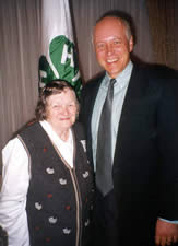 Ruth Kimball with John Pike