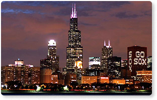 [PHOTOGRAPH] The Chicago skyline [Image by and released to public domain by Wikimedia Commons user "SvG"]