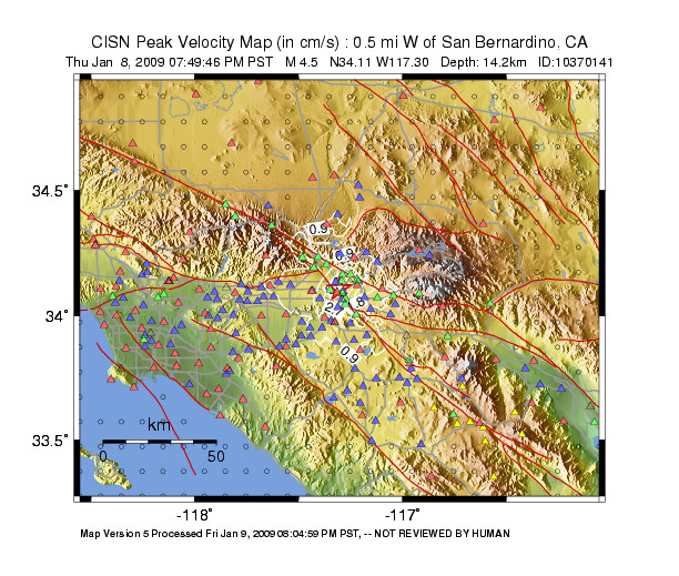 Peak Ground Velocity Image