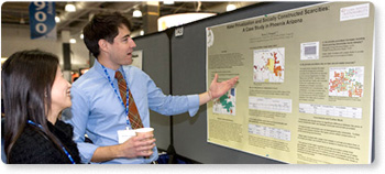 [PHOTOGRAPH] Brian Pompeii presenting his poster [Photo by Michael J. Colella, Colellaphoto.com for AAAS]