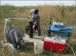 Ground water sampling, photo by Suzanne Paschke