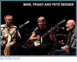 Photo: Mike, Peggy and Pete  Seeger