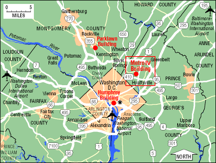 Regional map of DC metro area