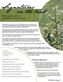 Front page of "Signatures on the Land" 2008 Annual Report and link to .PDF version of report