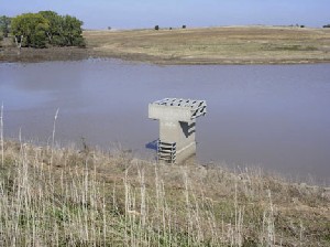 Photo of Upper Salt Creek Site 14 principal spillway inlet