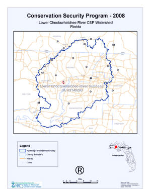 Lower Choctawatchee watershed map - click for larger view